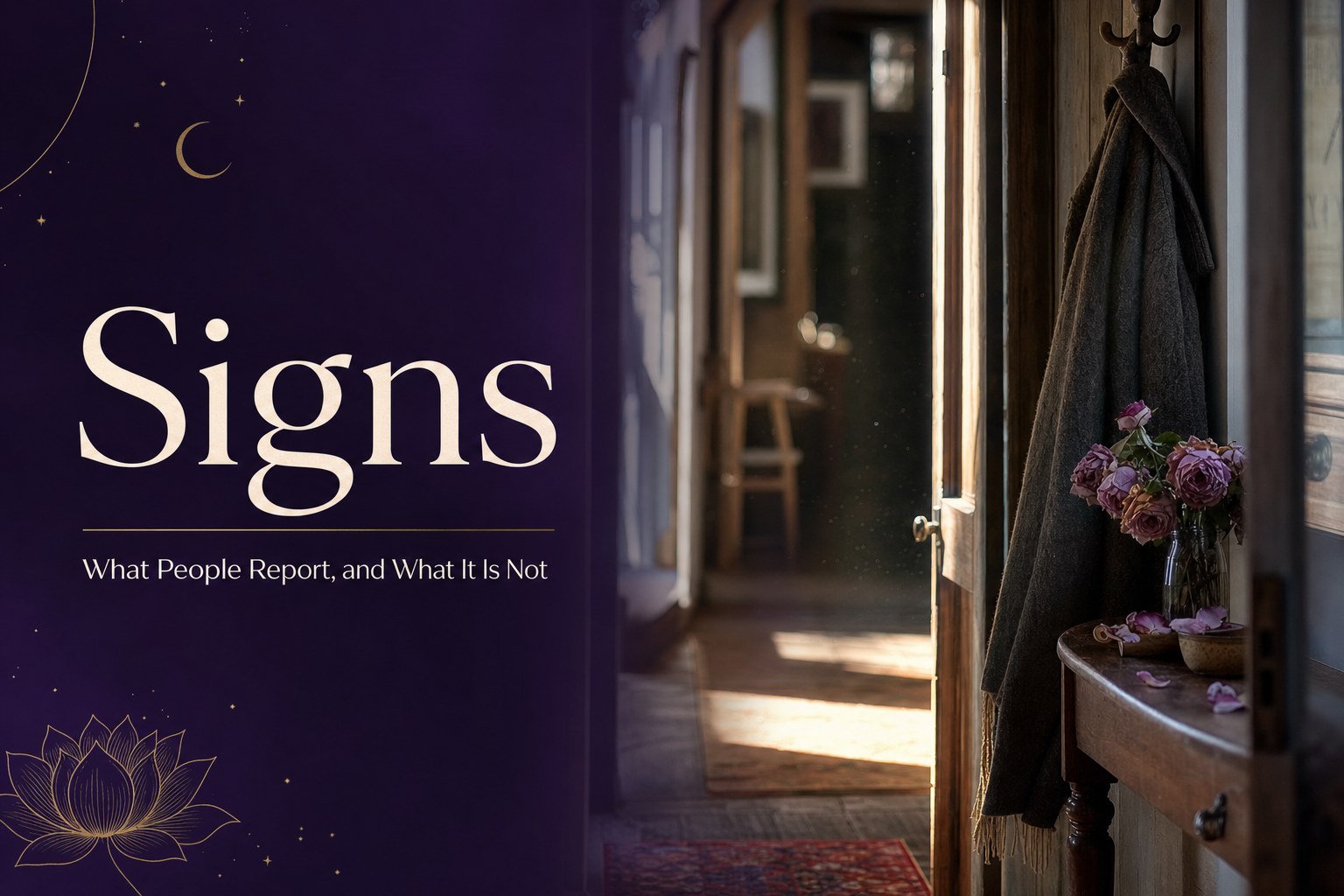 Signs from a Deceased Loved One: What People Report, and What It Is Not